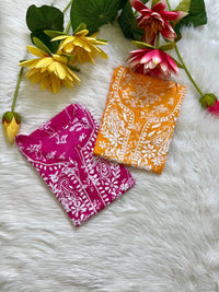 chikankariofficial 38 / pink Buy 1 Get 1 Free Lightweight Mul Chikan kurtis