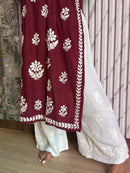 chikankariofficial Chikankari rayon kurti