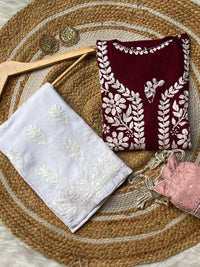 chikankariofficial Chikankari rayon kurti