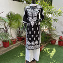 chikankariofficial Modal heavy daman Kurta + Makhmal dupatta + modal plazzo
