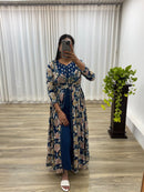 chikankariofficial Party Wear Exquisite Hand Embroidered And Handwork Gown Only