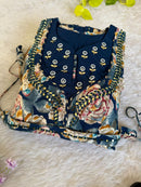 chikankariofficial Party Wear Exquisite Hand Embroidered And Handwork Gown Only