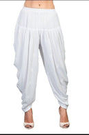 chikankariofficial White Modern Dhoti Salwar  Fits upto 50 size