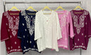 Comfortable Rayon Short Tops - chikankariofficial