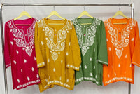 Comfortable Rayon Short Tops - chikankariofficial