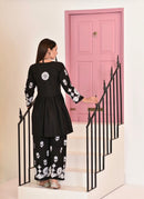 Cotton Trending Short Gown with plazzo - chikankariofficial