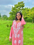 Crafted Buta Pure chikankari Modal hand work - chikankariofficial