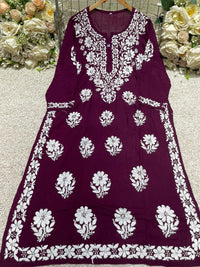 Crafted Buta Pure chikankari Modal hand work - chikankariofficial