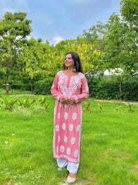 Crafted Buta Pure chikankari Modal hand work - chikankariofficial