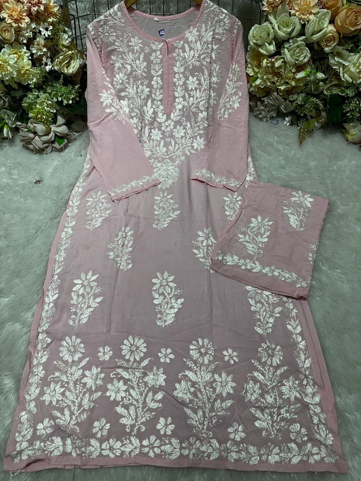 Daman Heavy Work Big Buta Modal set - chikankariofficial