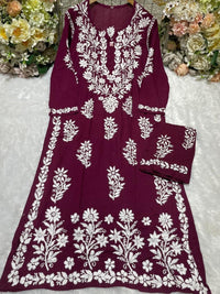 Daman Heavy Work Big Buta Modal set - chikankariofficial