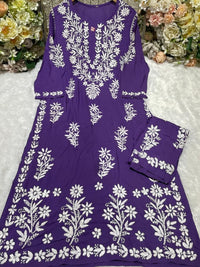 Daman Heavy Work Big Buta Modal set - chikankariofficial