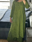 Demanding RayonTone to tone Plazzo Combo - chikankariofficial