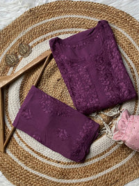 Demanding RayonTone to tone Plazzo Combo - chikankariofficial