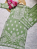 Designer Modal Kurti Plazzo Combo - chikankariofficial