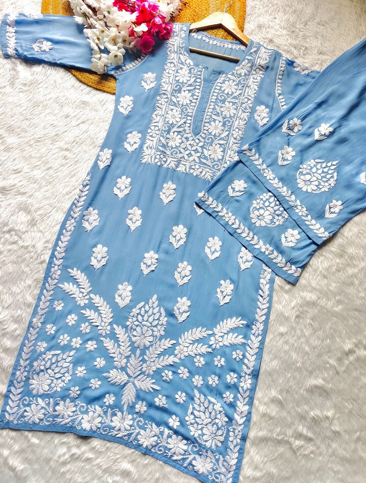 Designer Modal Kurti Plazzo Combo