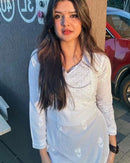 Designer Mul Short Top - chikankariofficial