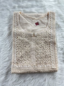 Designer Mul Short Top - chikankariofficial