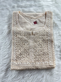 Designer Mul Short Top - chikankariofficial