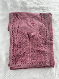 Designer Mul Short Top - chikankariofficial