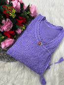 Dobby Cotton Angrakha Handworked Bhawna special - chikankariofficial