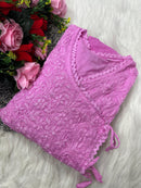 Dobby Cotton Angrakha Handworked Bhawna special - chikankariofficial