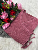 Dobby Cotton Angrakha Handworked Bhawna special - chikankariofficial