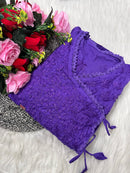 Dobby Cotton Angrakha Handworked Bhawna special - chikankariofficial