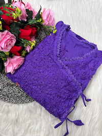 Dobby Cotton Angrakha Handworked Bhawna special - chikankariofficial