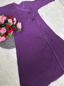 Dobby Cotton Angrakha Handworked Bhawna special - chikankariofficial