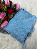 Dobby Cotton Angrakha Handworked Bhawna special - chikankariofficial