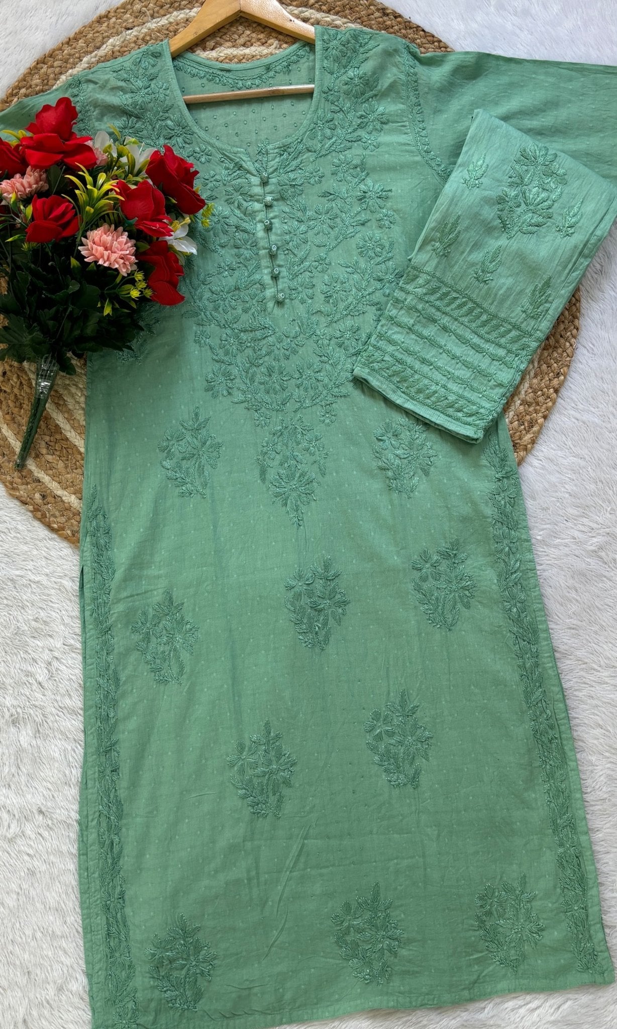 Dobby Cotton Co - ord Sets - chikankariofficial