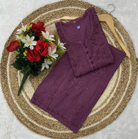 Dobby Cotton Ghass patti Work Plazzo combo - chikankariofficial