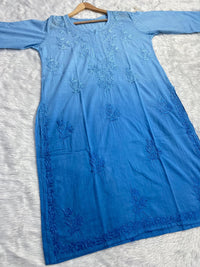 Dobby Cotton Handwork Chikan kurti - chikankariofficial
