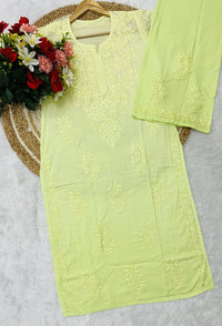 Dual Shaded Cotton plazzo Expert Edition - chikankariofficial