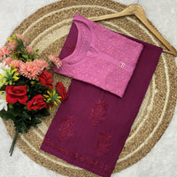 Dual Shaded Cotton plazzo Expert Edition - chikankariofficial