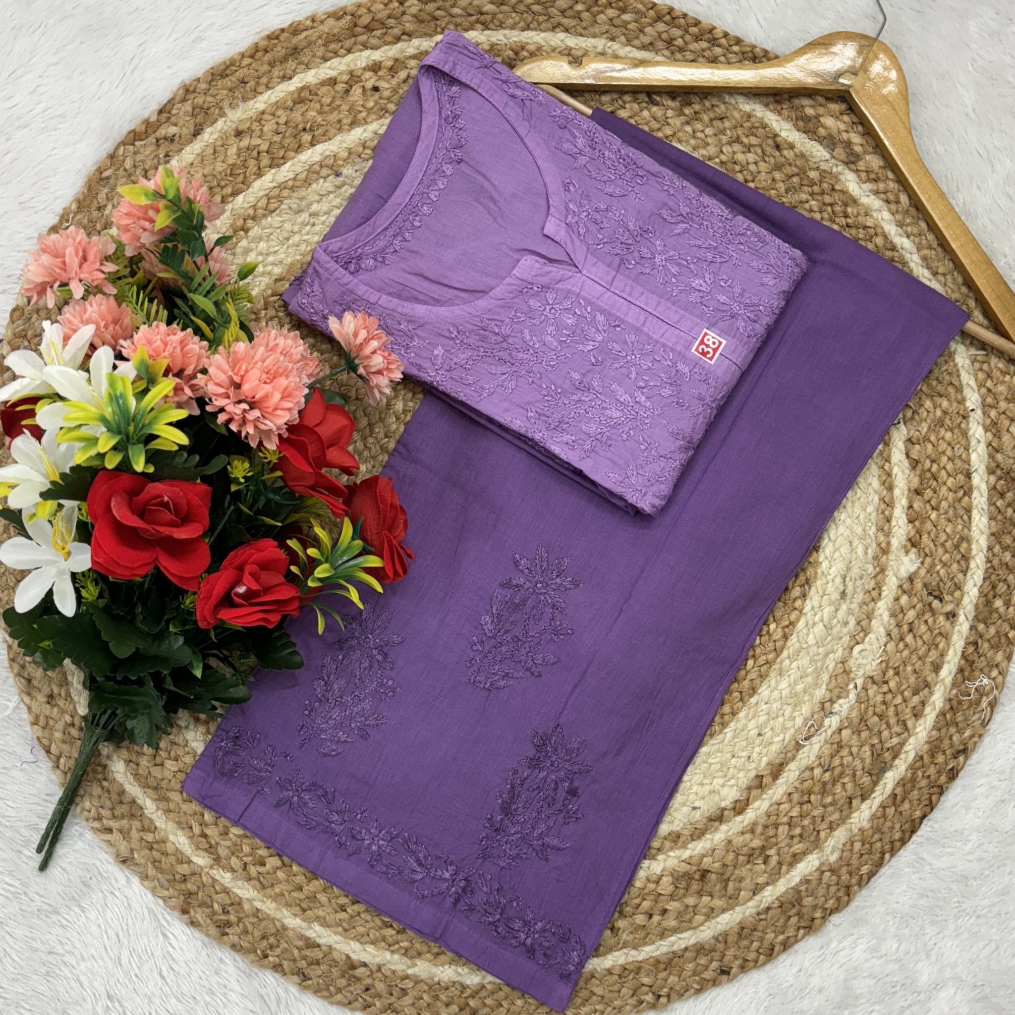 Dual Shaded Cotton plazzo Expert Edition - chikankariofficial