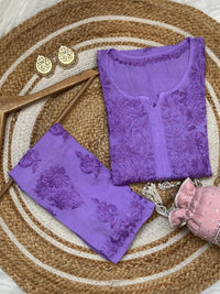 Dyeable Modal plazzo combo - finest Work - chikankariofficial