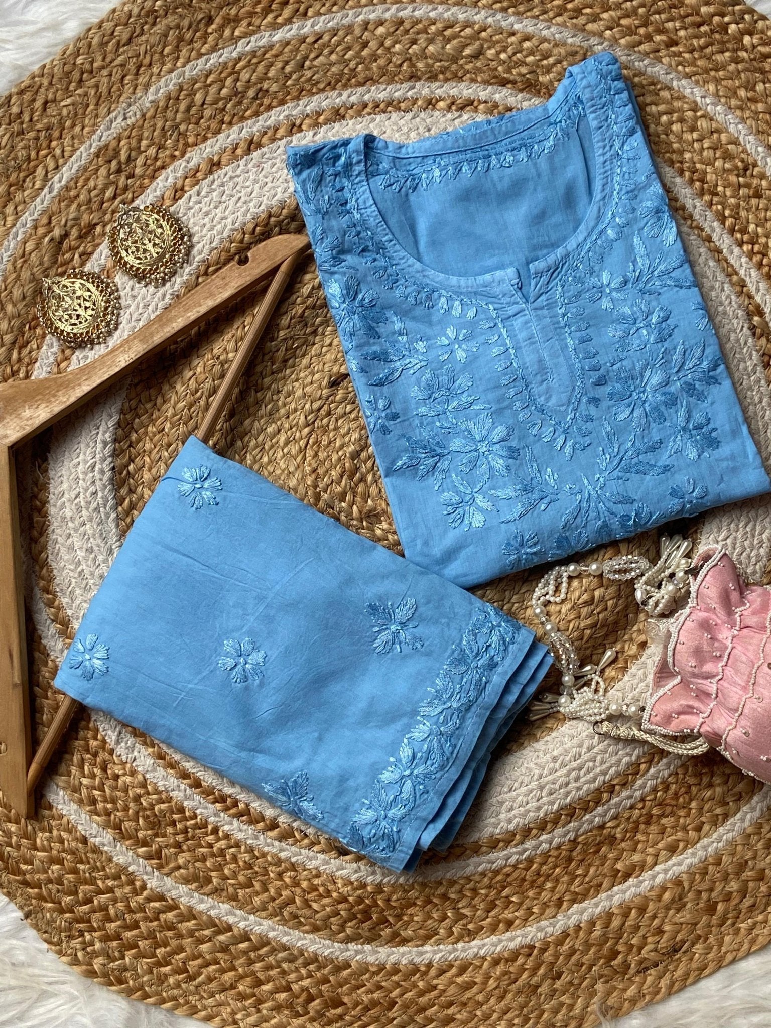 Dyed Gharara Short Cotton Combo - chikankariofficial