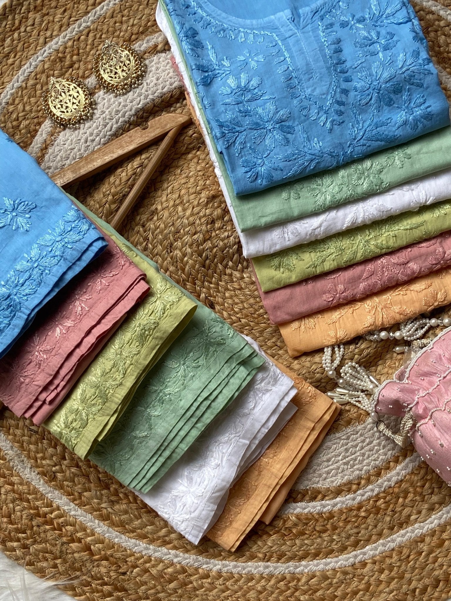 Dyed Gharara Short Cotton Combo - chikankariofficial