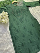 Elegant Chanderi With Muqaish Work - chikankariofficial