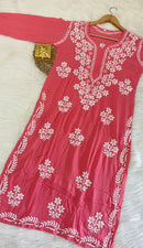 Elegant Modal Soft chikankari kurta - chikankariofficial