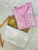 Elegant Modal Soft chikankari kurta - chikankariofficial