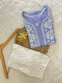 Elegant Modal Soft chikankari kurta - chikankariofficial