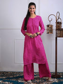 Exclusive chanderi A New Concept In chanderi kurti with Palazzo Roshni Special - chikankariofficial