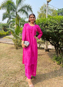 Exclusive chanderi A New Concept In chanderi kurti with Palazzo Roshni Special - chikankariofficial