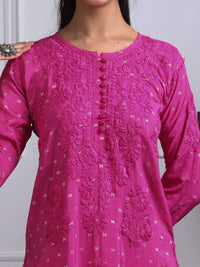 Exclusive chanderi A New Concept In chanderi kurti with Palazzo Roshni Special - chikankariofficial