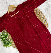 Exclusive chanderi A New Concept In chanderi kurti with Palazzo Roshni Special - chikankariofficial