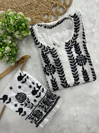 Exclusive Chikankari B&W Combo - chikankariofficial