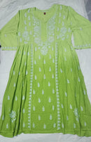 Exclusive Dobby Cotton Gown - chikankariofficial